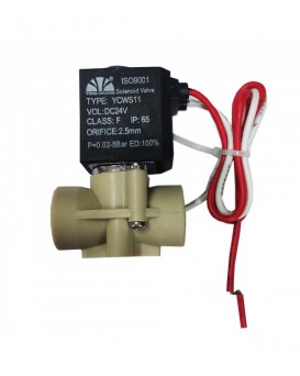 WELLON Yongchaung Original Solenoid Valve 24V(DC)- Waterproof Black Wire SV for Heavy Duty RO Models. (Pack 10)